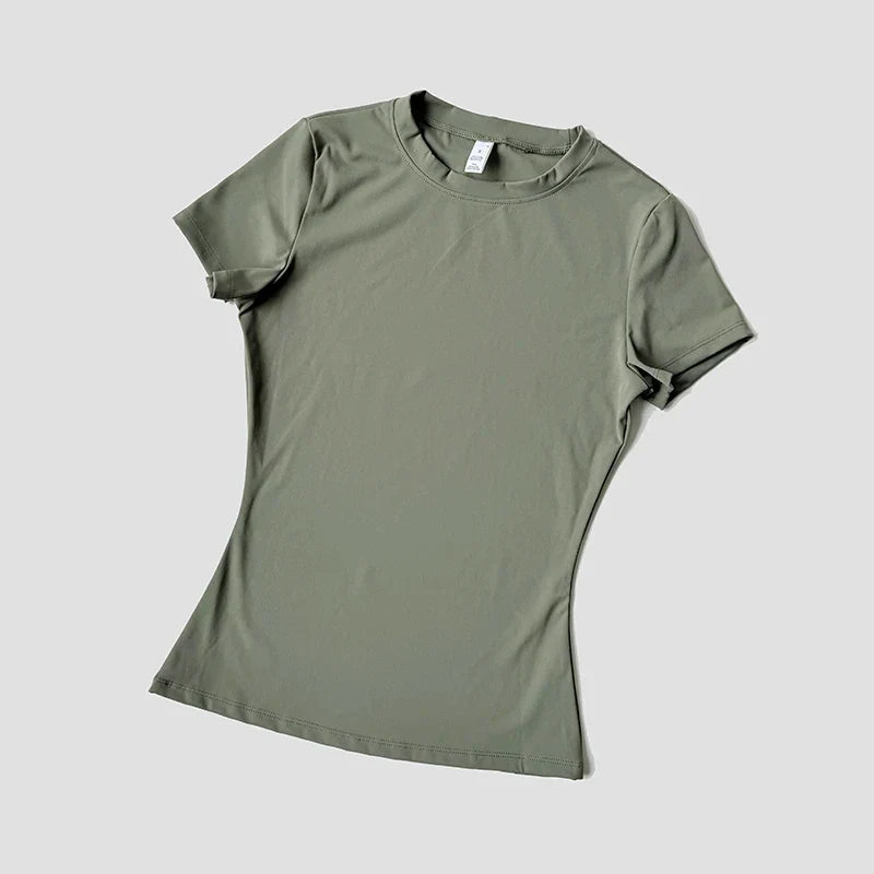 FlexiFit Seamless Yoga Tee for Active Women