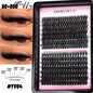 GROINNEYA Lash Clusters Wispy Eyelash Clusters Eyelash Extensions Natural Volume Lash Extensions DIY Individual Lashes Makeup