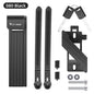 WEST BIKING Foldable Bike Lock Portable Anti-Theft Security Folding Padlock for MTB Road Bike E-bike Scooter Bicycle Accessories