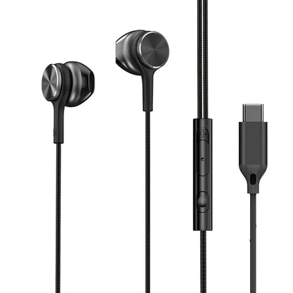 Type C Wired Earphones HiFi Stereo Sound in Ear Headphones 3.5mm Heavy Bass Music Headset For Samsung Galaxy S26 S25 S24 Earbuds