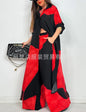 Fashion Loose Printed Long Sleeve 2-piece Set Women's Single-breasted Cardigan Robe Wide-leg Pants Casual Two-piece Outfit Woman