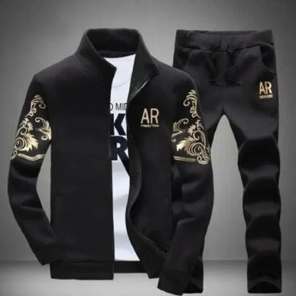 5XL 6XL Men's Plus Size Autumn Tracksuit Set