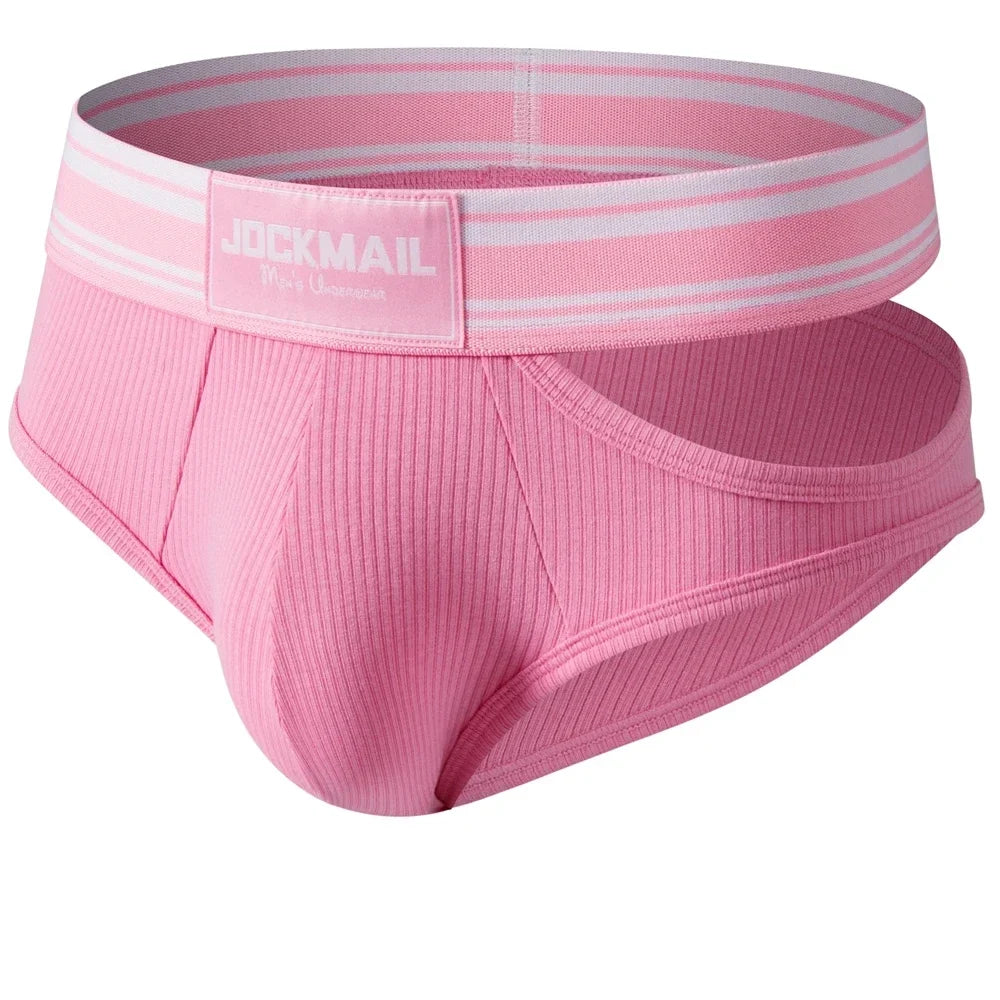 Men's Briefs Slip Sexy Men Underwear Brief U Convex  Man Underpants Comfortable Cuecas Masculinas Side Hollowing Sissy Panties