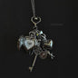 Original Hollow Heart Pocket Watch Chain Keychain Design Steampunk Clock Vintage Necklace Pendant Jewelry Watch Men Women Gift