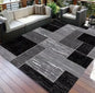 This Is a Large Area Rug with a Black Base Featuring a Geometric Pink Oval Texture Made of Golden Diamond Carpets