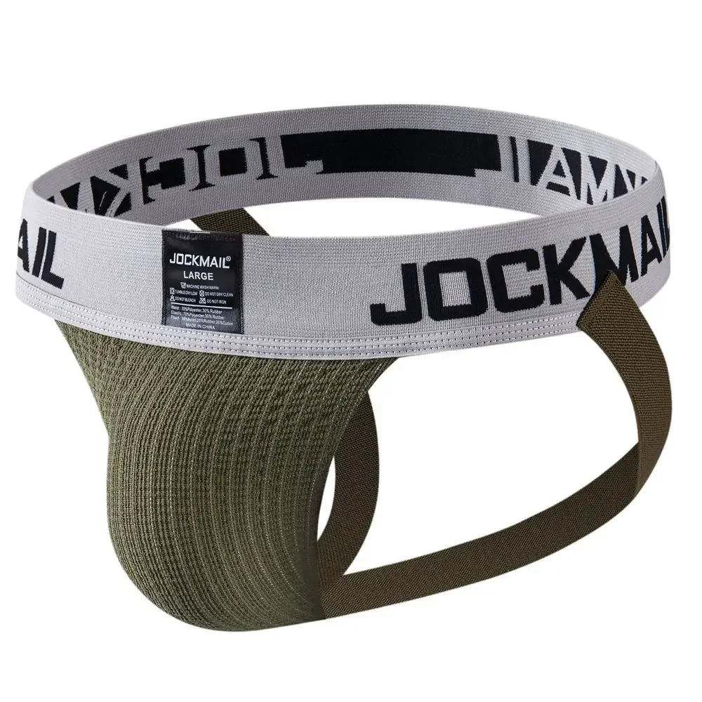 Men Briefs Sexy Jockstrap Thong Soft Athletic Supporters Men Sport Gay Underwear Jockstrap Athletic Jocks Pouch Cuecas Man