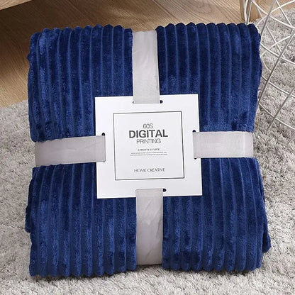 Soft Adult Cover Coral Fleece Blanket On The Sofa Thickened Winter Bed Blanket Warm Stitch Fluffy Bedspread Plaid Sofa Bedroom