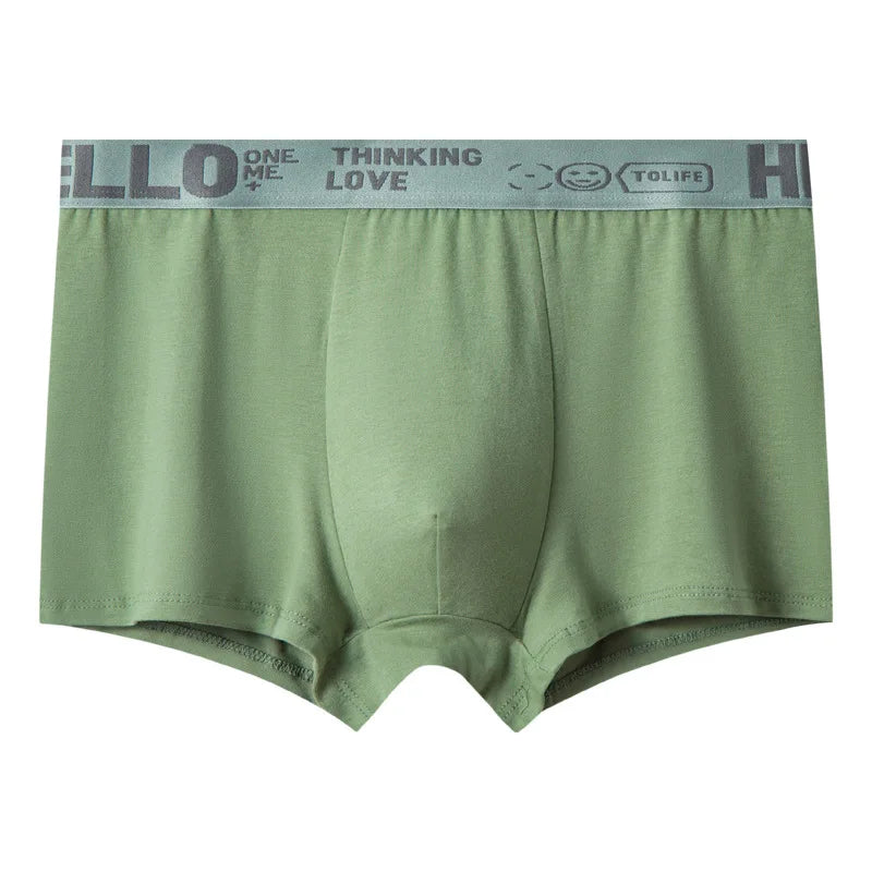 Hello Men's Breathable Antibacterial Boxer Shorts