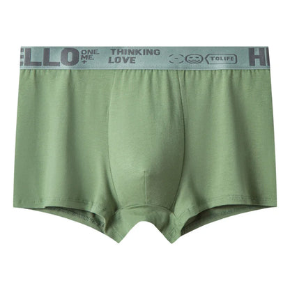Hello Men's Breathable Antibacterial Boxer Shorts
