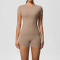 2PC Quick-Dry Gym Leggings & Top Set