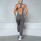 Women’s Sleeveless Zipper Jumpsuit Gym Wear