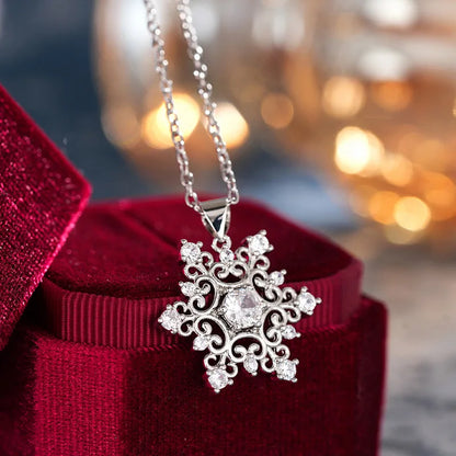 Snowflake Cubic Zirconia Necklace