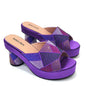 Gold Color Nigerian Sandals Platform Shoes Ladies Party High Heel Open