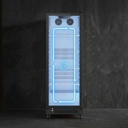 Commercial Upright Beverage Refrigerated Display Cabinet Refrigerator and Freezer Fresh-Keeping Vertical Single Door