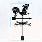 Metal Weather Vane Rustproof Cartoon Animals Sea Rover Wind Direction Indicator for Outdoor Patio Roof Gardens Decoration New