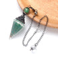 Natural Stone Spirit Pendulum Pendant Latticed Chain