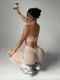 Women's Seamless Cropped Top & Pants Set