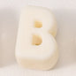 20pcs Beige Acrylic Large Hole Letter Loose Beads DIY Necklace