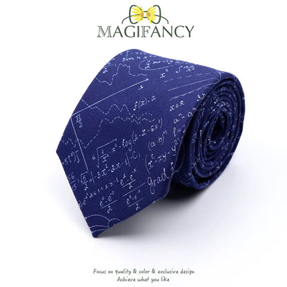 100%Cotton 8cm Tie Math Sciences Astronomy Physical Chemistry