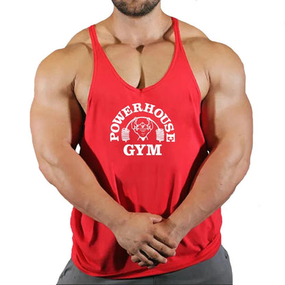 Men's Gym Stringer Vest Sleeveless Tank Top