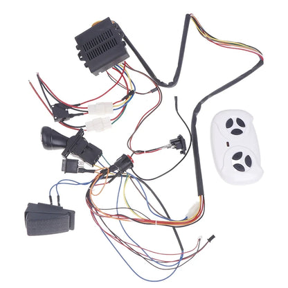 //Children Electric Car DIY Modified Wires And Switch Kit With 2.4G Bluetooth RC And Controller For Baby Electric Car Self-made