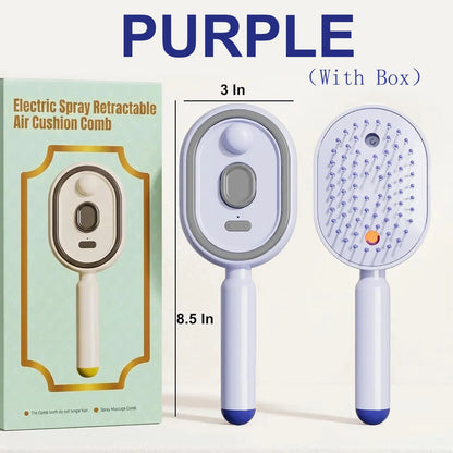 Electric Steaming Hair Straightener Brush Electric Spray Air Cushion