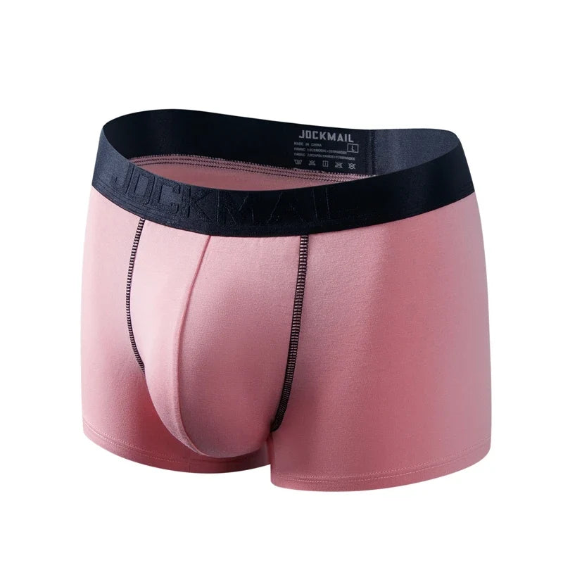 Underwear Men Boxer Briefs Mesh Pouch Penis Scrotum Separation U Convex Unterhosen Herren Boxers Hombre Boxershorts Breathable