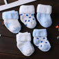 5pairs/lot Unisex Non-Skid Baby Shoe Socks 0-12months Cotton Baby Boy