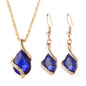Fashion Silver Color Necklace Earrings Cubic Zirconia Jewelry Sets Elegant Crystal Zircon Jewelry Women Wedding Jewelry Set