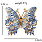 Wuli&baby Blue-and -White Porcelain Collection Animal Brooches For Women Unisex Goat Cat Butterfly Birds Party Office Brooch Pin