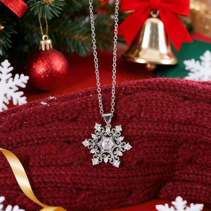Snowflake Cubic Zirconia Necklace