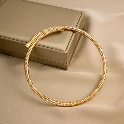 Vnox Cool Exaggerated Snake Bone Choker Necklaces for Women Lady, New Trendy Hip Hop Metal Chain Collar Party Gift Jewelry