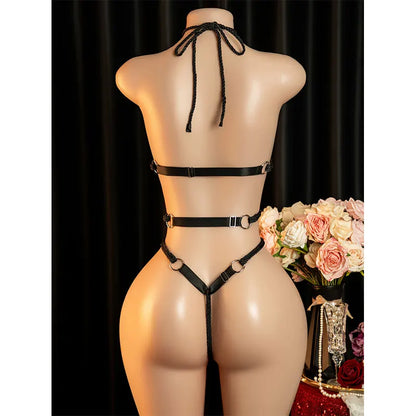 Sexy Big Loophole Open Bra BodySuits Erotic Crotchless Lingerie Women Fishnet Hollow Exposed Breast Adult Plus Size Underwear