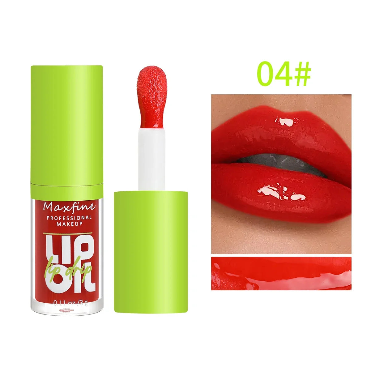 6-Tone Moisturizing Luminous Lip Gloss Oil - 3g Transparent Liquid
