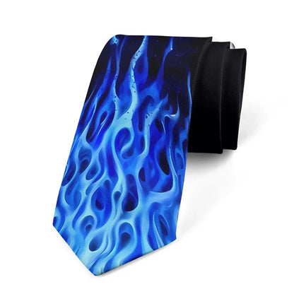 Novelty Creative Cool Men Tie 3D Printing Starry Night Pattern Fashion Harajuku Casual Necktie Birthday Party Halloween Gift Tie