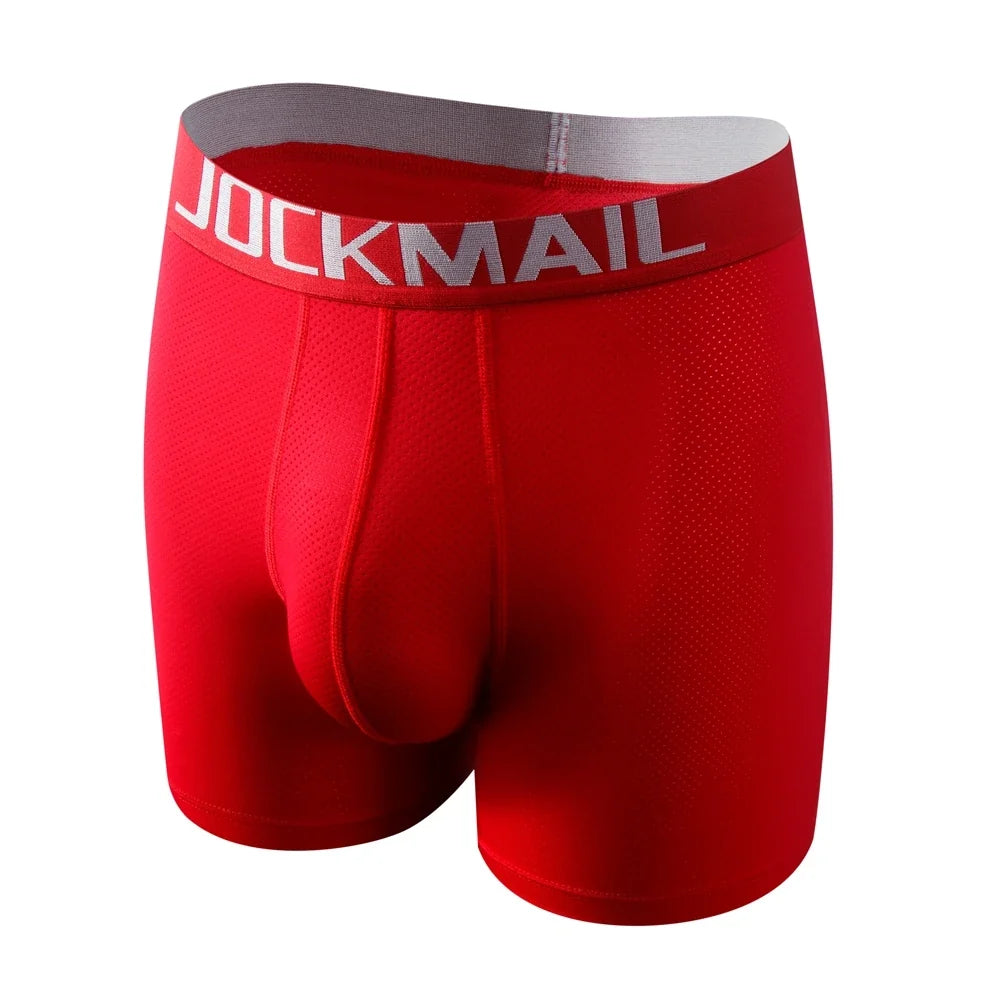 Sexy Men Underwear Men's Boxer 3D Hammock-shaped Pouch Designed Breathable Mesh Panels Men Boxershorts Trunk Male Underpants
