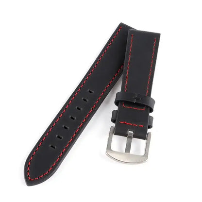 Suunto Race, Vertical & 9 Peak Leather Band with Stitching Options