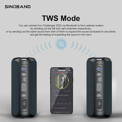 XDobo Sinoband Challenger 50W high-power Bluetooth speaker portable subwoofer stereo IPX7 waterproof wireless Bluetooth speaker