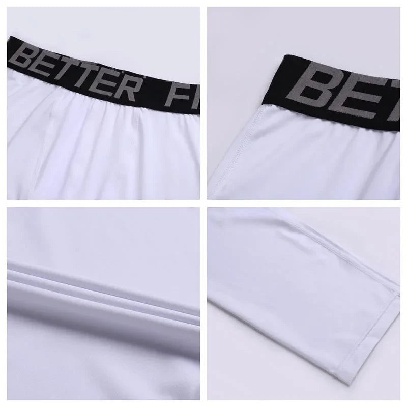 Sports Fitness Pants Men Gym Shorts Workout Tights