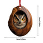 2024 Animal Christmas Ornaments 2D Cute Acrylic Raccoon Cat Owl Squirrel Animal Pendant for Christmas Tree Decoration