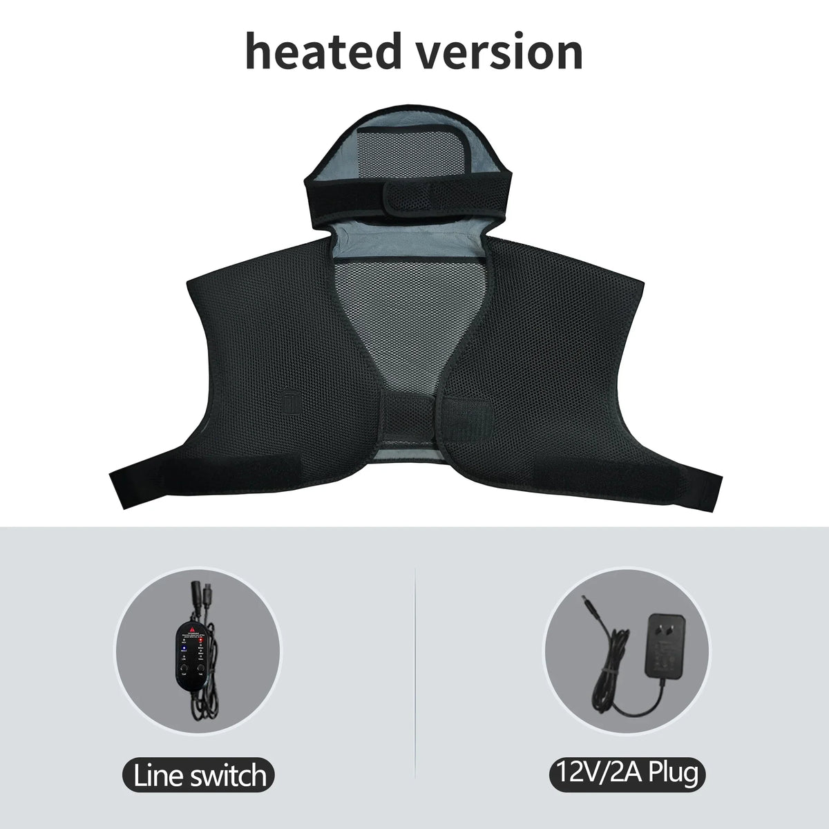Electric Massage Wrap Neck Shoulder Back Pain Relief Heating Shawl Shoulder Vibration Massager Cold Weather Body Warmer Vest