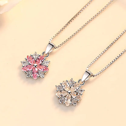 925 Sterling Silver Necklace Zircom for Women 18k Gold Plated Jewelry Pendant Birthday Party Gift Jewelry Gift N12