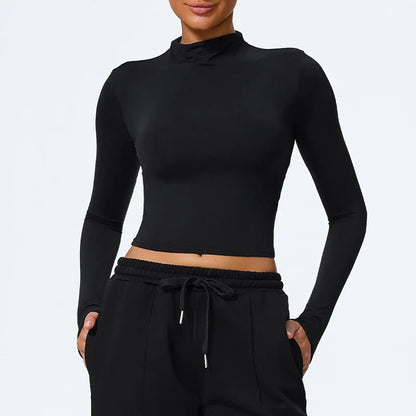 Hearuisavy Summer Women's Fitness Long Sleeved Shirt Lightweight Gym Workout Top Breathable Quick Drying Yoga Clothing Sportwear