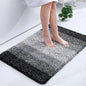 VIKAMA Gradient Stripes Imitation Cashmere Bathroom Floor Mats Anti-Slip Wear-Resistant Bathroom Mats Home Decoration