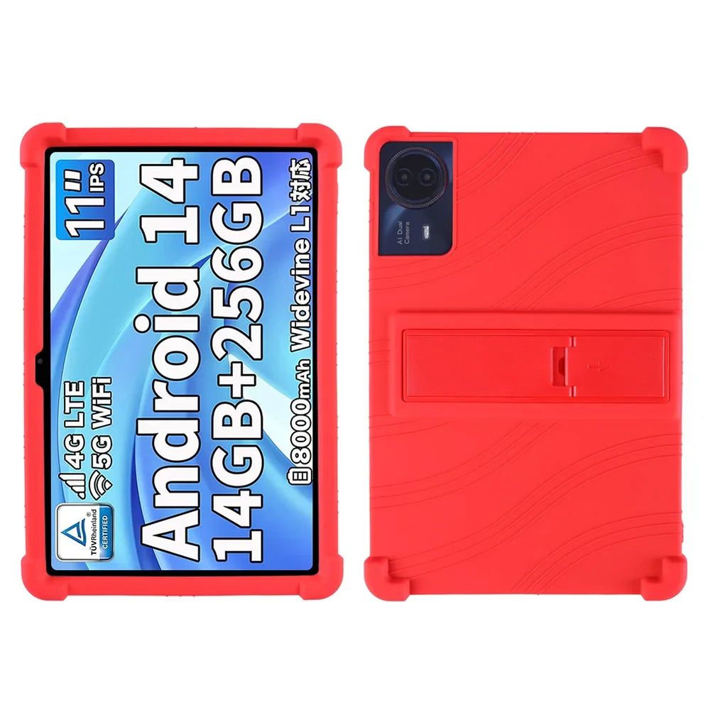 For ODEA S11 10.95inch Tablet Case Tablet Shockproof Cover Android14 Tablet Kids Soft Silicon Stand Protective Shell