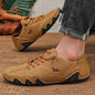 Classic Red Shoes for Men PU Leather Comfortable Walking Shoes Fashionable Women's Casual Shoes - Multifunctional Low Top Design