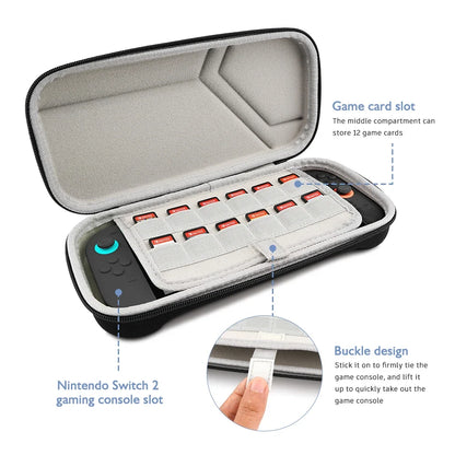 Hard Carrying Case Storage Bags For Switch 2 Game consoles Accessories Travel Shell Outdoor Shockproof drop-proof Case For NS 2