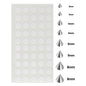 58pcs Non Piercing Lip Nails Sticker Selfadhesive Waterproof Reusable