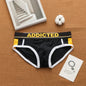 Mens low waist breathable ice mesh hole comfortable fashion briefs men