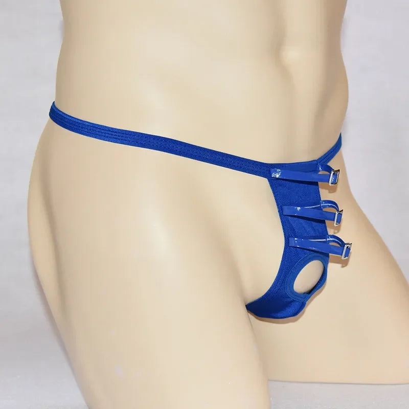 Erotic Bandage Gay Panties Underwear Jockstrap Sissy Man Sex Penis Hole Thongs G Strings Men Soft Lingerie Briefs